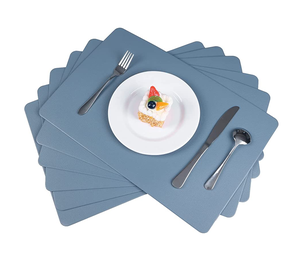 Prix de gros tapis de table en cuir de haute qualité en cuir pur avec couleur et forme personnalisées meilleure vente - Product Image 6