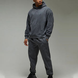 Ensemble de survêtement de sport de qualité supérieure pour hommes, vente en gros, logo personnalisé imprimé, vêtements d'hiver, taille plus, ensemble 2 pièces - Product Image 5