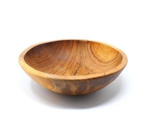 Cuenco para servir ensalada de madera de Acacia hecho a mano 100% de la India, cuenco de madera de forma redonda de muy buena calidad de A.Z Handicrafts - Product Image 4