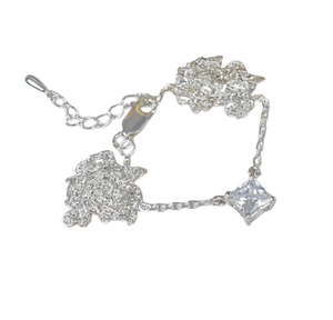 Topacio blanco 925 Pendiente de piedras preciosas de plata esterlina Pendiente elegante Joyería hecha a mano Pendiente de forma cuadrada Regalo para Navidad - Product Image 1