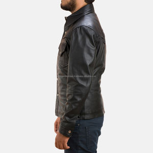Camisas casuales de cuello Mandarín de alta calidad para hombres con cierre de un solo botón 100% diseño en relieve de fibra de bambú - Product Image 5