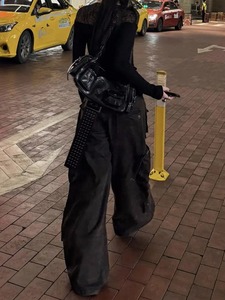 <b>Cargo</b> <b>Pant</b> <b>Women</b> Wide <b>Leg</b> <b>Pants</b> Summer Autumn Fashion Female High Waist Streetwear Loose Casual <b>Pants</b> <b>Straight</b> Trousers - Product Image 6