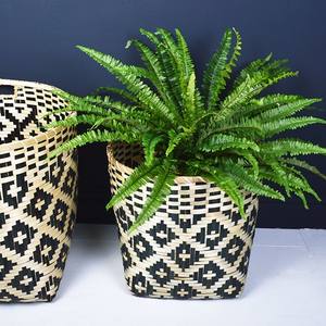 Cesta de bambú natural de verano superoferta para baños y jardines artículos hechos a mano de Vietnam - Product Image 6