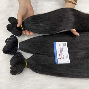 ผมต่อจากมนุษย์ผมตรงธรรมชาติแบบ100% ผมทอสไตล์เวียดนามขนาด14-16นิ้วแบบผูกด้วยมือ - Product Image 6