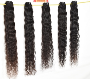 Paquete crudo vietnamita que teje la cutícula alineada Cabello Remy sin procesar Cabello indio negro natural con estilo de rizo ondulado para mujeres - Product Image 1