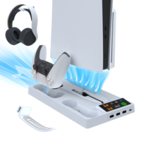Support de chargement de ventilateur de refroidissement multifonctionnel pour console numérique/disque Ps5 Slim