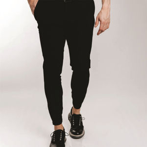 กางเกงวอร์มผ้าฝ้ายเอวสูงของผู้ชายกางเกงวิ่งขายาวผ้า100% ลำลองแบบหลวมมีกระเป๋าโลโก้ออกแบบได้ตามต้องการ - Product Image 4