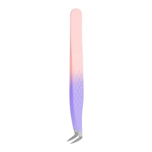 Kit de pinces à cils Royal Tweezers Private Label pour isolation de volume, avec pointe en fibre, en acier inoxydable, longueur 10 mm, pour extension de cils - Product Image 2