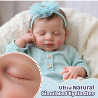Poupée Reborn Bébé Garçon Babeside Liya 20 Pouces, Tête en Vinyle Souple, Corps en Tissu de Coton, Modèle Réaliste Miniature, Jouet Cadeau pour Enfants