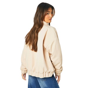 Vestes pour femmes streetwear unies, coupe classique, design personnalisé, prix usine, grandes tailles, vêtements décontractés d'hiver - Product Image 6