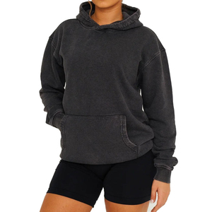 Streetwear Femme Sweat à Capuche Surdimensionné 100% Coton Matériel Léger Respirant Logo Personnalisé Impression OEM Service - Product Image 6