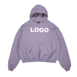 Sweats à capuche pour hommes 100% coton vierge de haute qualité, vêtements de rue surdimensionnés, sweat à capuche éponge, sweats à capuche unis personnalisés pour hommes - Product Image 3