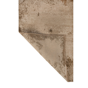 พรมขนสัตว์ผสมไหมถักมือสีเบจน้ำตาลลายเรขาคณิตแบบนามธรรม ยี่ห้อ Kavi Afterglow รุ่น Beige Brown สำหรับตกแต่งบ้าน ห้องนั่งเล่น และทางเดิน - Product Image 5