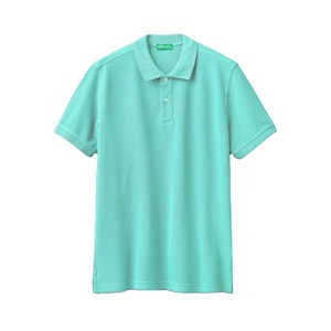 Camiseta informal 100% de algodón para hombre, Polo de manga corta, Camiseta clásica europea ajustada - Product Image 1
