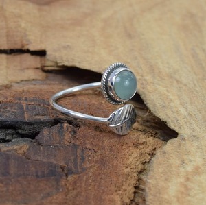 Piedra preciosa aguamarina 925 anillo giratorio de plata esterlina joyería Natural sólido 925 estampado plata esterlina anillo hecho a mano joyería - Product Image 3