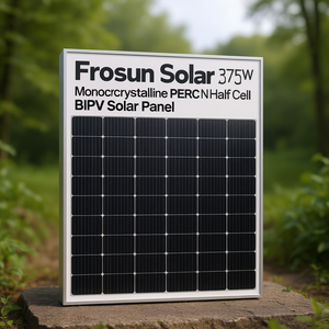 Panneau solaire monocristallin PERC demi-cellule de type N BIPV Frosun Solar 375W - Product Image 3