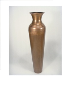 High Quality Best Smooth Finished <b>Tall</b> Size Pure Brass Vase Decorative Home Living Room Office <b>Table</b> Top Decoration Brass Vase - Product Image 1