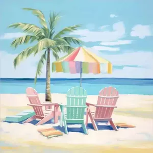 Irena Orlov Seascape Art Coastal Beach Accent & Decor Tile OB-ORL24579-99AT - Product Image 1