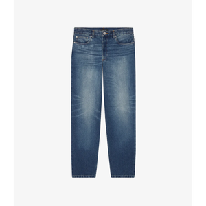 Jambe droite hommes Denim jean bureau robe pantalon aspect formel fermeture éclair braguette 4 poches Slim Fit Jean personnalisé - Product Image 1