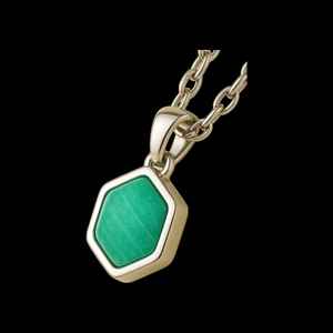 Colgante de amazonita Octágono de Plata de Ley 925 Unisex, joyería fina minimalista chapada en oro rodio, ajuste de bisel para regalo de cumpleaños - Product Image 1