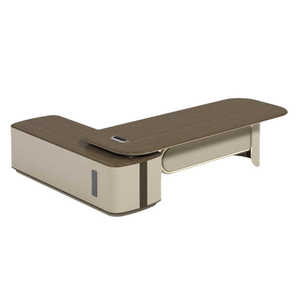 Moderne Bureau Bureau Tafel Meubels L Vormig Ontwerp Hout 1.8 Meter Lange Baas Executive Ceo Manager Advocaat Desk - Product Image 4