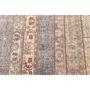 Turkish 2.8x14.5 ft <b>Rug</b>, Vintage <b>Small</b> <b>Rug</b>, Brown Floral <b>Rug</b> - Product Image 5