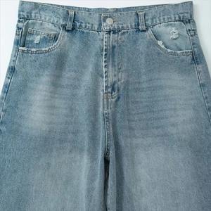 Haut décontracté à col rabattu pour femmes ensemble deux pièces streetwear taille haute pantalon en denim pour femmes - Product Image 6