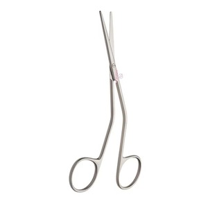 Ciseaux chirurgicaux manuels dorsaux angulaires en acier inoxydable de haute qualité de 14 cm, outil de chirurgie plastique, haute précision, réutilisables - Product Image 1
