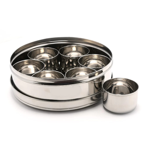 Stainless Steel Spices Box Container Custom Spice Store Boxes <b>With</b> <b>Lid</b> Containers Spice <b>Bowl</b> Best Price - Product Image 6
