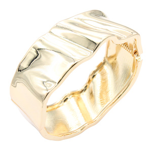 Gold Plated Hinged Fine <b>Bangle</b> <b>Bracelets</b> - Product Image 2