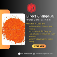 DIRECT ORANGE 39 Orange coloration teinture coton tissu teinture colorants rouge soleil colorant Chem fabricants et exportateur en inde