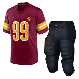 Uniforme de football américain pour hommes fabriqué au Pakistan 2025, confortable, grande taille, uniforme de football américain pour hommes - Product Image 1