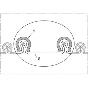 Norres Pack of 6m PE <b>Clamping</b> Profile Rubber <b>Hose</b> 228-229mm Inner Diameter 240.00mm Outer Diameter 6mm Thickness - Product Image 3