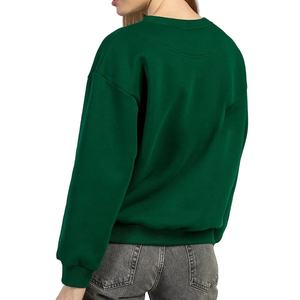 2024 nouveau décontracté vêtements de rue pull personnalisé couleur verte plaine femmes sweats meilleure qualité blanc sweats OEM ODM Services - Product Image 3