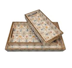 Plateau de service en MDF de dernière génération avec décoration imprimée en émail, pour le bureau, les festivals, les mariages - Product Image 4