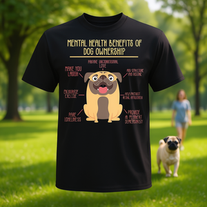 Camiseta sin mangas que promueve los beneficios para la salud mental de ser dueño de un perro - Product Image 3