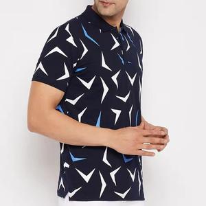 Venta al por mayor 100% algodón Unisex Golf de los hombres para Polos Camiseta de punto de alta calidad con sublimación sólida Diseño impreso - Product Image 2