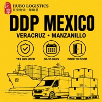 Agent logistique DDP vérifié au Mexique, fret maritime Chine-Vérica, porte-à-porte, taxes incluses, LCL FCL, 30-35 jours