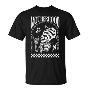 T-shirt Skull Motherhood: Alcune volte sono fantastica, altre mi fa impazzire - Abbigliamento promozionale - Product Image 2