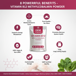 99% Purity Food Grade Nutritional Supplement <strong>Vitamin</strong> <strong>B12</strong> Methylcobalamin <strong>Powder</strong> - Product Image 3