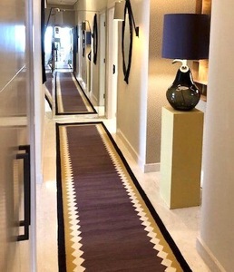 La mejor Alfombra tejida a mano Kilim, corredor de escalera hecho a mano, corredor con estampado Floral moderno, última colección, lavable - Product Image 2