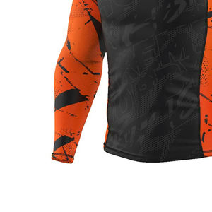 เสื้อรัดกล้ามเนื้อออกกำลังกายสำหรับผู้ชาย ระบายอากาศได้ดี แขนยาว ผลิตจากโพลีเอสเตอร์/ไนลอน คุณภาพสูง สำหรับขายออนไลน์ (บริการ OEM) - Product Image 5