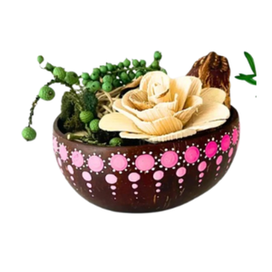 กระถางปลูกมะพร้าวทำมือทำจาก B2B เวียดนามพิมพ์ลายธรรมชาติแบบใหม่สำหรับใช้ในบ้านและนอกบ้าน - Product Image 1