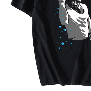 เสื้อยืดพิมพ์ลายดิจิทัลของผู้ชายระบายอากาศได้เสื้อยืดผ้าฝ้าย100% น้ำหนักเบาทรงหลวมพิมพ์ลายดิจิทัล - Product Image 6