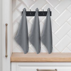 Ensemble de serviettes éponge unilatérales 100% coton plat en bambou tissé à carreaux conçu sur mesure pour un usage commercial domestique pour les serviettes de cuisine - Product Image 2