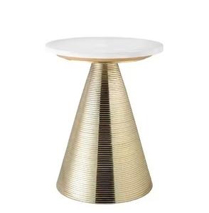 Two Tier Console Side <b>Table</b> Black <b>Marble</b> Top Wired Metal Body Eye-catching Luxury Side <b>Tables</b> At Wholesale Price - Product Image 2