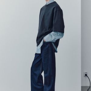 Camisetas de algodón de alta calidad para hombre, camiseta de verano, estilo moderno, Color sólido, Fitness Regular, Camiseta holgada al por mayor para hombre - Product Image 1