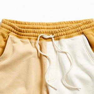กางเกงขาสั้นผ้าฝ้ายเทอร์รี่แบบถักสำหรับผู้ชายกางเกงขาสั้นผ้าเทอร์รี่สีพื้นแบบลำลองมีโลโก้ตามสั่ง - Product Image 5