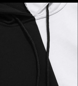 เสื้อฮู้ดผ้าคอตตอนแบบสวมหัวมีฮู้ดสองสีโอเวอร์ไซส์ออกแบบได้ตามต้องการ - Product Image 6