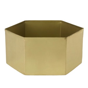 Vase en or normal simple, pièce maîtresse élégante, porte-fleurs décoratif, parfait pour la décoration minimale de la maison et du bureau de l'Inde - Product Image 6